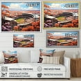 thumbnail image 4 of Designart "Patchwork Stadium Illumination" Stadiums Floater Framed Wall Art Prints, 4 of 5