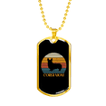 thumbnail image 2 of Blanc Corgi Maman Collier en Acier Inoxydable Ou 18k or Chien Tag 24" Chaîne, 2 of 8
