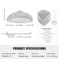 thumbnail image 3 of VEVOR 27" Round Firepit Spark Screen Cover Lid Stainless Steel Wood Burning, 3 of 9