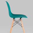thumbnail image 3 of Heavenly Collection Eiffel Navy Green Wood Chair, 3 of 9