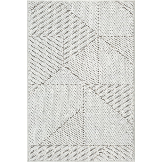 Tapis décoratif blanc cassé Mira Mainstays, 2 pi x 3 pi