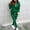 Green, variant on Two Piece Outfits Women,Women Solid Color Hooded Drawstring Sweatshirt Andadjustable Drawstring Pant Tracksuit Sport Suit Mint Green XXL