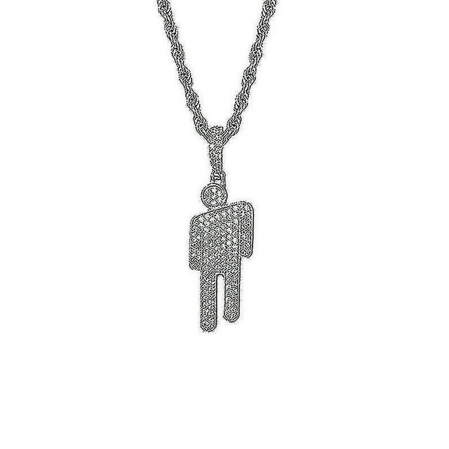 Billie Eilish Colliers pour Femmes Pendentif en Argent, Breloques