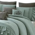 thumbnail image 2 of Tyler 8 Piece Ruffled King Size Comforter Set The Urban Port Green Gray, 2 of 5