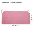 thumbnail image 4 of Toalla de baño para mujer Unique Bargains Albornoz Correa ajustable rosa, 4 of 7