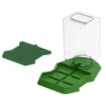 thumbnail image 1 of Dispensador de agua para reptiles, alimento para tortugas, bebedero, comedero, dispensador para tortugas verde, 1 of 9