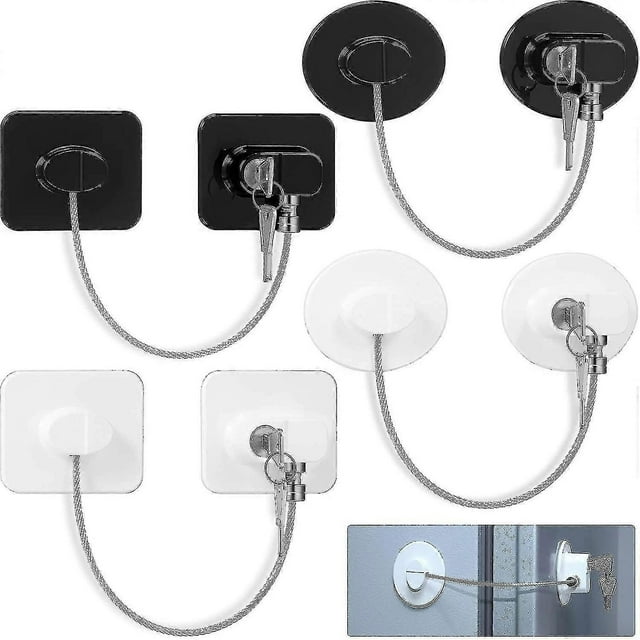piezas de cerradura para refrigerador con 8 llaves, cerradura para congelador para niños