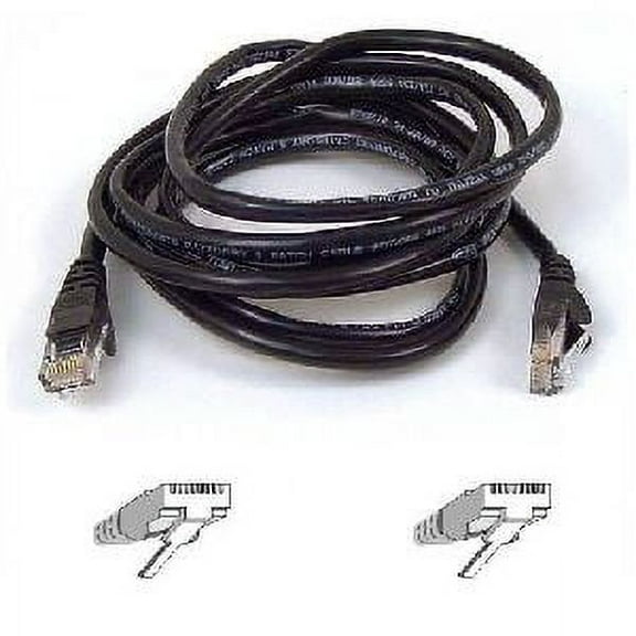6FT CAT5E RJ45M/RJ45M BLACK PATCH CABLE MOQ-20