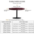 thumbnail image 2 of Round Fitted Tablecloth with Elastic Edge Design Table Cover Waterproof Stain-Resistant Wipeable Table Cloth Best for 42"-46" Round Tables for Outdoor Indoor Red Marble, 2 of 4