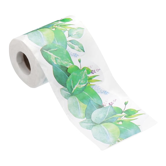 Uxcell 3"x 61Ft Bulletin Board Border, Floral and Leaves Scalloped Trim,Green White