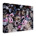 thumbnail image 3 of Trademark Fine Art Andrea Haase Flamingo Garden No3 Canvas Wall Art, 3 of 4