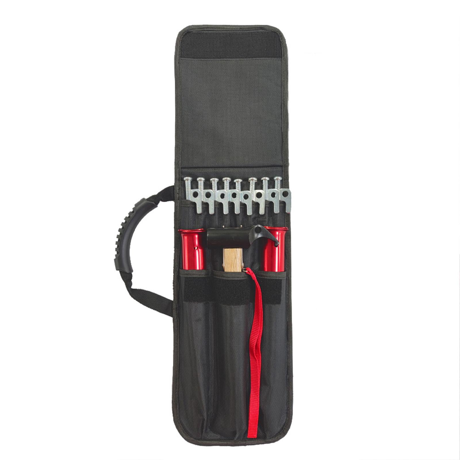 simhoa Tent Stakes Storage Bag Container Multifunctional Hammer Large Capacity Bag Tool Tote Bag Case for Camping Hiking Backpacking