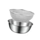 thumbnail image 5 of Juego de colador de alimentos de acero inoxidable, cuenco para lavar arroz, escurridor de agua para fregadero, 5 of 9