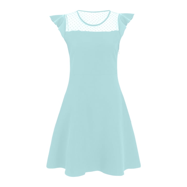 Gubotare Tween Dresses Girl's Ruched Drawstring Side Bodycon Dress Short  Sleeve Round Neck Summer Short Dresses (Light Blue,Size 13-14 Years) -  Walmart.com