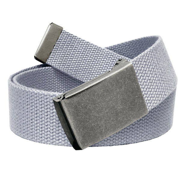 Build A Belt Men's Golf Belt in 1.5 Distressed Silver Flip Top Buckle