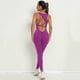 thumbnail image 3 of Conjunto de yoga de una pieza ajustado para mujer, mono de una pieza sin espalda, pantalones cortos ajustados para entrenamiento, mono deportivo ajustado para gimnasio y fitness, 3 of 5