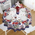 thumbnail image 5 of 4th of July Round Tablecloth 60 Inch, Patriotic Fourth of July Tablecloth Round 4th of July Table Cloth for Party Kitchen Dinner Decor, 5 of 6