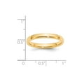 thumbnail image 4 of Real 14kt Yellow Gold 3mm Comfort-Fit Band Size: 11; for Adults and Teens; for Women and Men, 4 of 4