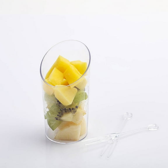 Balsa Circle 20 pieces 3 oz. Clear Plastic Disposable Mini Cups, Wedding Party Tableware Catering Buffet Reception