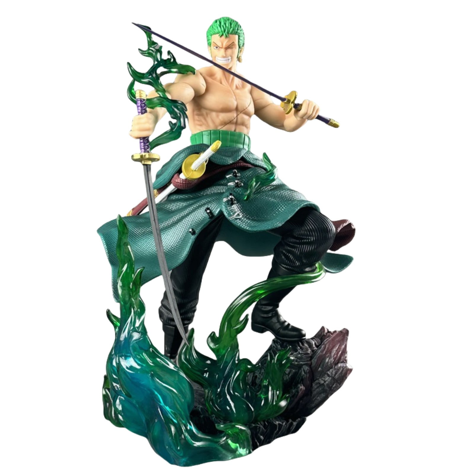 Dxuioz Action Toys Cross-dressing Roronoa Zoro Figure Anime PVC Statue Character Figure Collection Model Gift Ornaments 12.40inch