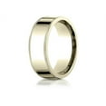 thumbnail image 2 of Benchmark� 18k Gold 8mm Flat Comfort-fit Wedding Band / Ring With Milgrain, 2 of 9