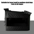 thumbnail image 6 of tzyudk Small Waterproof Pet Car Seat Cover with Hard Mesh Basket Non-Slip Back Seat Mat for Dogs Cloth Black, 6 of 6