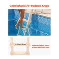 thumbnail image 4 of VEVOR Swimming Pool Ladder, Inclined 5-Step Double Handrails Stair, Non-slip Wide Step, 300 lbs Load Capacity, for 48-54 in Inground & Above-ground Pools, Any Deck Surface, Indoor & Outdoor, Taupe, 4 of 9