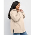 thumbnail image 3 of Hanes EcoSmart Women's Fleece Hoodie (Plus Size) Champagne Frost 4X, 3 of 5