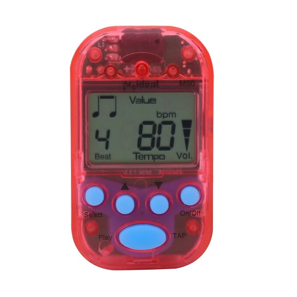 WALFRONT Mini Digital Beat Tap M50 Tempo Metronome Clip Musical Instruments , M50 Metronome