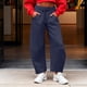 thumbnail image 2 of RKSTN Women's Wide Leg Sweatpants Plus Size High Waist Baggy Straight Leg Athletic Jogger Pant Womens Casual Solid Oversized Loose Running Gym Fitness Sport Pant Elastic Waist Barrel Sweatpant, 2 of 10