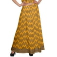 thumbnail image 5 of Moomaya Printed Cold Shoulder Cotton Crop Top Skirt Set Party Wear Ethnic Set, 5 of 6