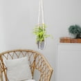 thumbnail image 1 of DEEPCRAFF 2Ud Beige Cotton Rope Plant Hanger for Bedroom and Office Plant Decoration, 1 of 7