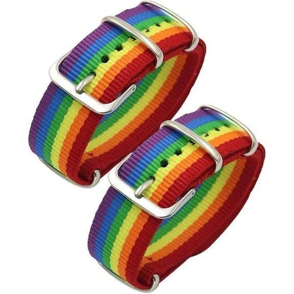 2pcs Lesbians Gays Bisexuals Transgender Bracelets Rainbow Pride Woven Braided Men Women Couple Friendship Jewelry Gift Durable Design