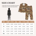 thumbnail image 4 of Yiaed Vintage Bottles Print Pajamas Women's Long Sleeve Sleepwear Soft Button Down Loungewear Pjs Lounge Set Nightwear Womens Pajama Pants-Medium, 4 of 7