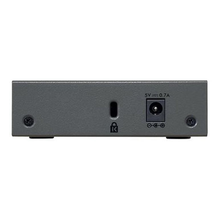 Switch Netgear GS305 – 5 Ports Gigabit Ethernet – Métal – Plug & Play – Silencieux – Neuf