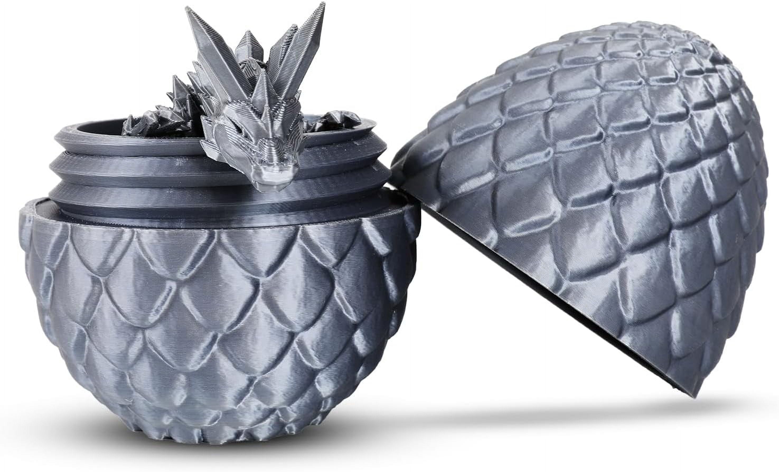 Home Office Desk Decor3D Printed Dragon Egg Crystal 3D Dragon Fidget Toys for Adult Articulated Dragon Egg Surprise Dragon Gifts