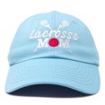 thumbnail image 4 of DALIX Lacrosse Mom Hat Women's Baseball Caps Unstructured Dad Hats in Light Blue, 4 of 7