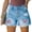 Blue #5, variant on Flag Shorts Women Ripped Bermuda Independence Day Patriotic Distressed 4th of July High Waist Denim Shorts with Pockets Blue XL