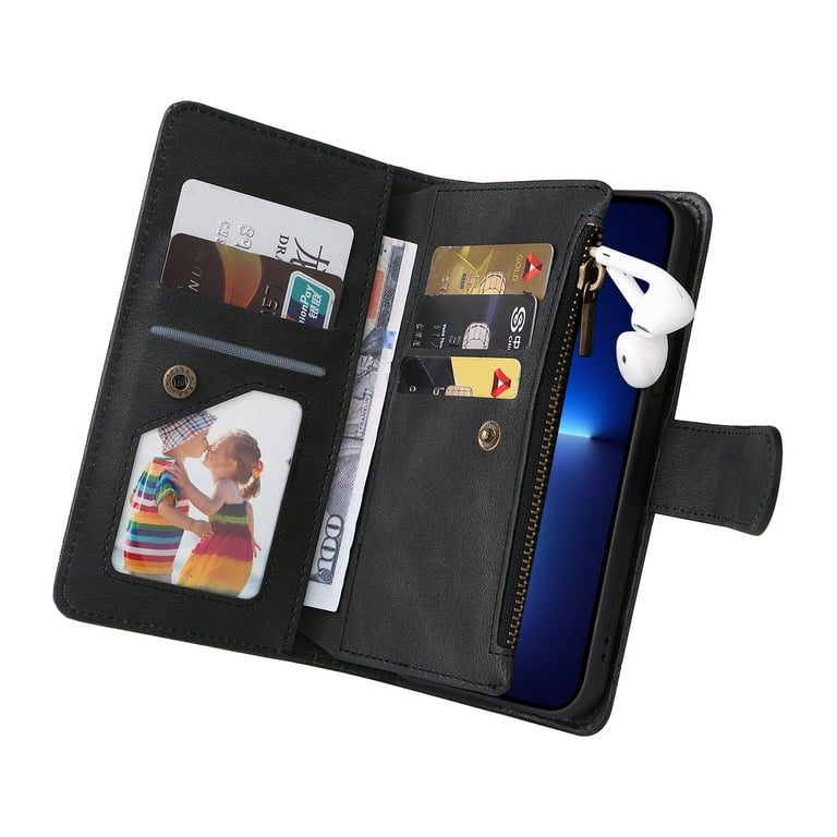 Feishell Wallet Case for iPhone 13 Pro Max, Premium Magnetic PU