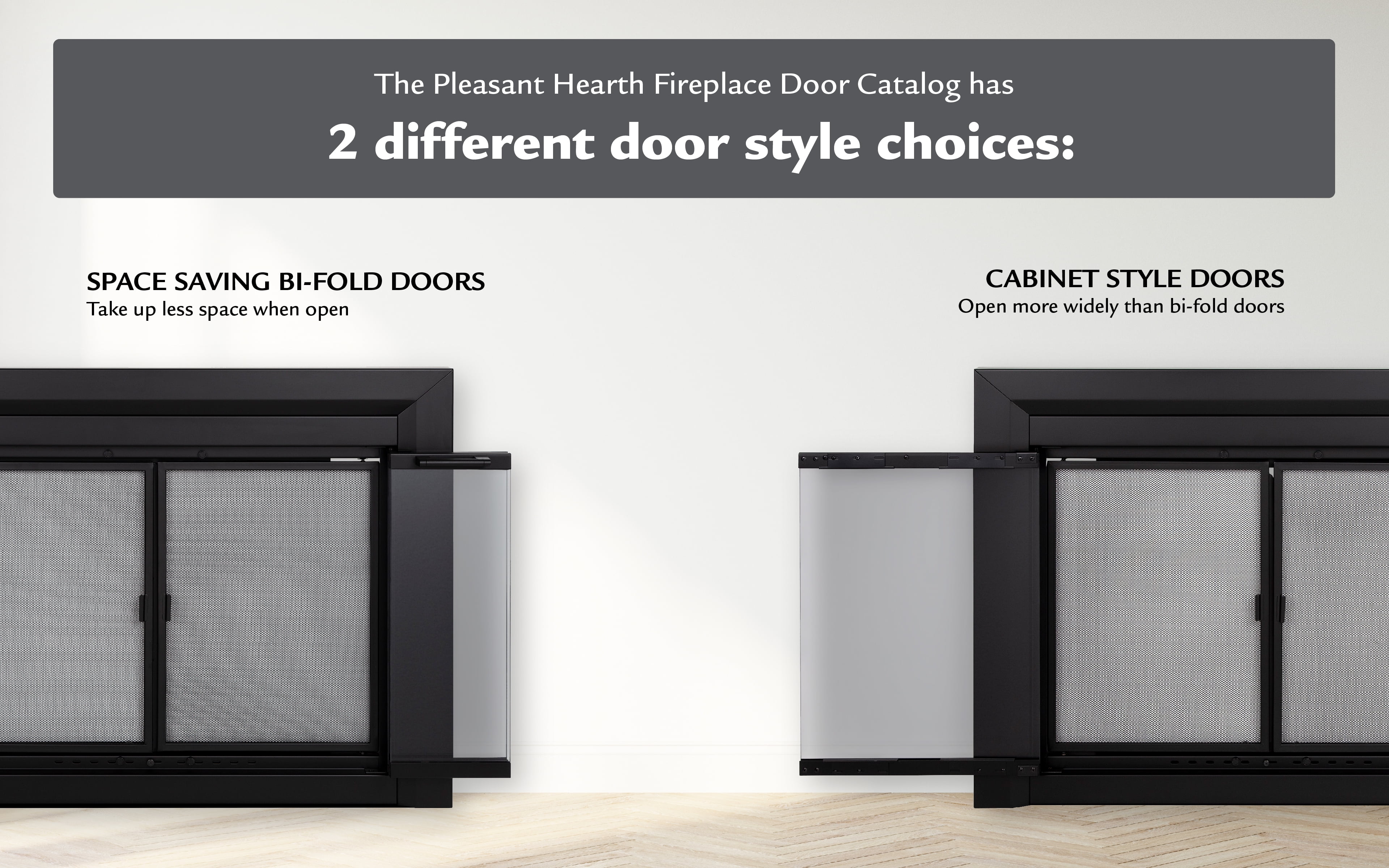 Pleasant Hearth Ellis Collection Fireplace Glass Door