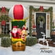 thumbnail image 5 of Inflable de Navidad globo aerostático Artego de Santa y reno 2.8m con LED FIRE, 5 of 8