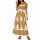 thumbnail image 1 of Vestido de Tirantes Finos con Estampado Floral y Bolsillos en Color Caqui Talla S, 1 of 7