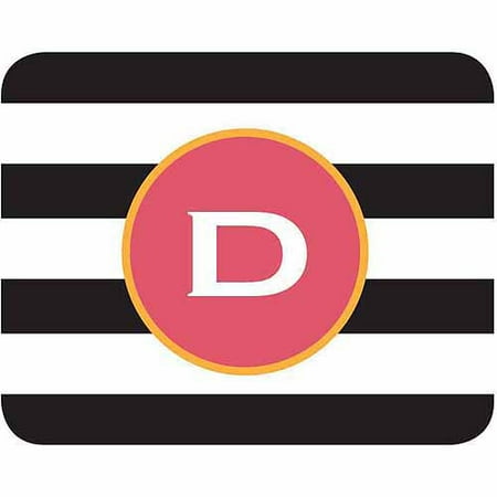 Personalized Black and White Stripes Mouse Pad