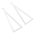 thumbnail image 3 of 2x pendientes de plata colgantes triángulo geométrico fabricación de Zulema Encantos de pendiente triangular, 3 of 8