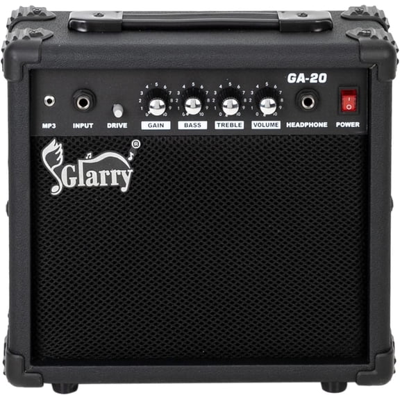 ROVSUN 20W Electric Guitar Amp, 6.5-Inch Practice Amplifier with Overdrive, AUX and Headphone Input, Black