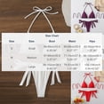 thumbnail image 3 of Trajes de Baño de Cuello Alto para Mujeres Correa de Hombro Ajustable Conjunto de Traje de Baño Dividido, Traje de Baño de Corte Alto para la Playa de la Piscina de Vacaciones, 3 of 4