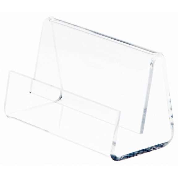 Plymor Clear Acrylic Deluxe Business Card / Postcard Holder, 3.5" W x 2.875" D x 2.125" H