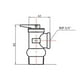 thumbnail image 5 of YA-15 YA-20 AKE Safety Valve Temperature and Pressure Relief Valve Pressure Reducing 1/2/3/4/5/6bar 7bar 8bar 9bar 10bar relief, 5 of 5