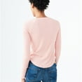 thumbnail image 2 of Aeropostale Womens Raglan Basic T-Shirt, Pink, Juniors, Medium, 2 of 2