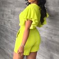 thumbnail image 5 of Womens Summer Sets Beach Outfits Clothing Set Female V-Neck Short Sleeve Sets Pant Tracksuits Pants Style S_287 s, 5 of 8